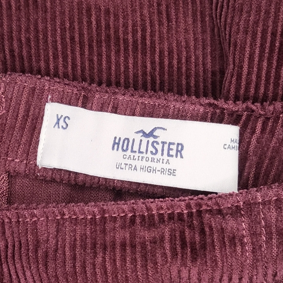 Hollister Burgundy Corduroy Skirt - Picture 5 of 5